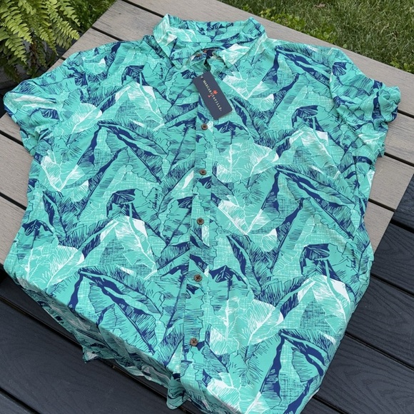 Margaritaville short sleeve button down shirt new - Picture 2 of 4